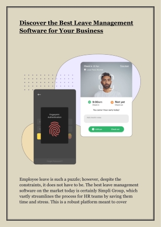 Discover the Best Leave Management Software for Your Business