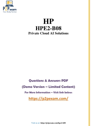 HPE0-G04 Questions and Answers pdf dumps