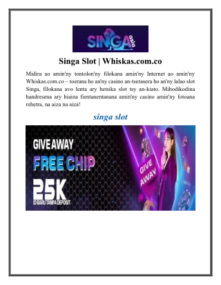 singa slot whiskas com co