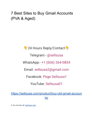7 Best Sites to Buy Gmail Accounts (PVA & Aged)