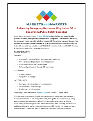 Indoor 5G Market worth $46.66 billion by 2030