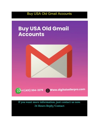 Buy USA Old Gmail Accounts
