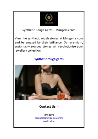 Synthetic Rough Gems  Mmigems.com