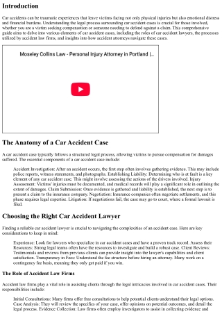 Understanding the Legal Process of Car Accident Cases: A Comprehensive Guide