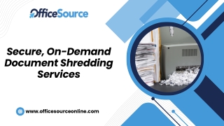 secure on demand document shredding services