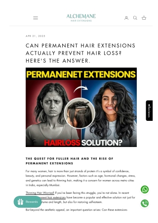 Can Permanent Hair Extensions Actually Prevent Hair Loss? Here's the Answer.