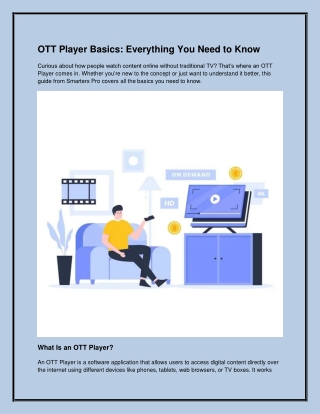 OTT Player Basics: Everything You Need to Know