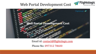 Web Portal Development Cost