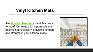 Vinyl Kitchen Mats