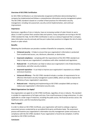 iso 27001 certification1