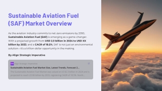 The Rise of Sustainable Aviation Fuel Market Insights, Competitor Strategies.