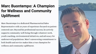 Marc Buontempo: Advancing Patient-Centered Care and Beyond