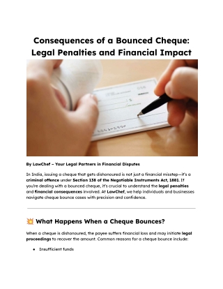 Consequences of a Bounced Cheque_ Legal Penalties and Financial Impact