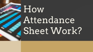 Attendance sheet