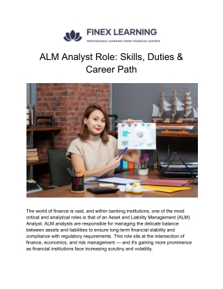 ALM Analyst Role - Skills, Duties & Career Path