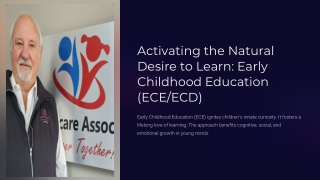 activating the natural desire to learn early