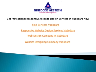 Get Professional Responsive Website Design Services In Vadodara Now