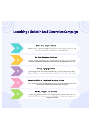 Steps for Launching a LinkedIn Lead Generation Campaign