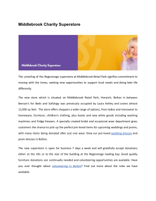 Discover Affordable Finds at Our Middlebrook Charity Superstore