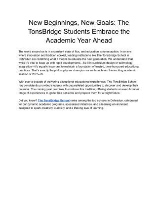 New Beginnings, New Goals_ The TonsBridge Students Embrace the Academic Year Ahead