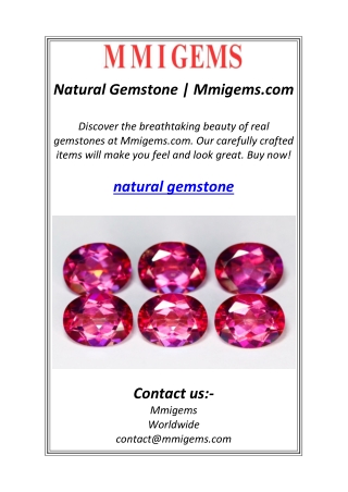 Natural Gemstone | Mmigems.com