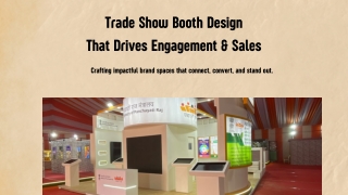 Trade Show Booth Design That Drives Engagement & Sales