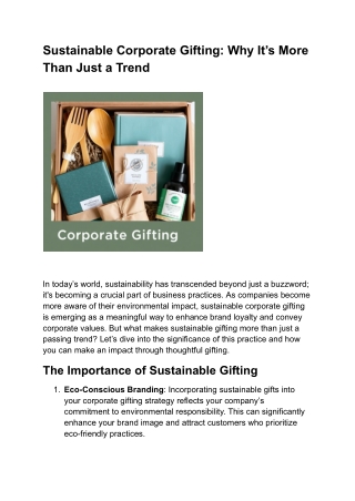 Sustainable Corporate Gifting_ Why It’s More Than Just a Trend