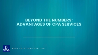 beyond the numbers advantages of cpa services
