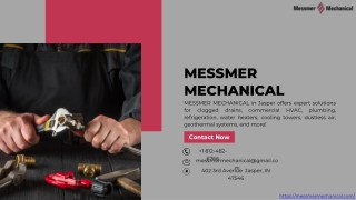 Jasper Plumbing & Cooling Pros: 50  Years | Messmer Mechanical