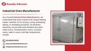 Industrial Oven Manufacturer