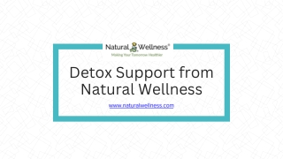 Detox Support from Natural Wellness - www.naturalwellness.com