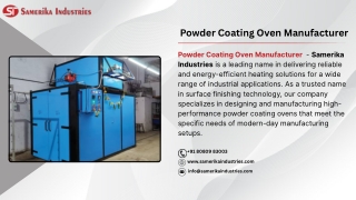 Powder Coating Oven Manufacturer
