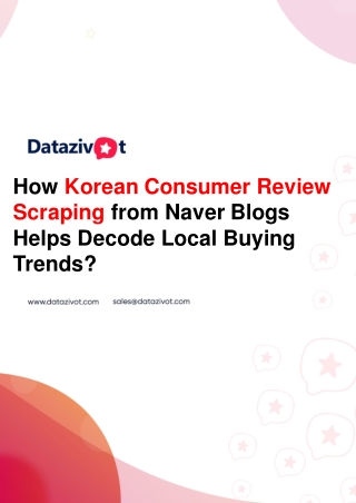 How Korean Consumer Review Scraping from Naver Blogs Helps Decode Local Buying Trends