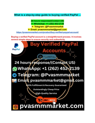 what is a step by step guide to buying verified