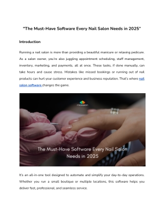 The Must-Have Software Every Nail Salon Needs in 2025