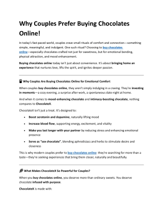 buy chocolates online