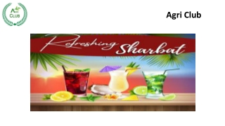 Homemade Sharbat