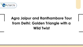 agra jaipur and ranthambore tour from delhi