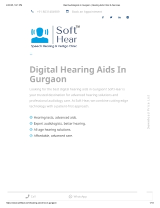 Best Audiologists in Gurgaon _ Hearing Aids Clinic & Services