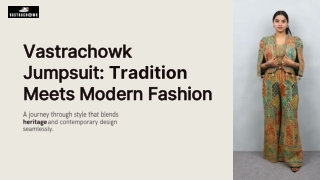 Stylish Ethnic Jumpsuits for Women | Vastrachowk