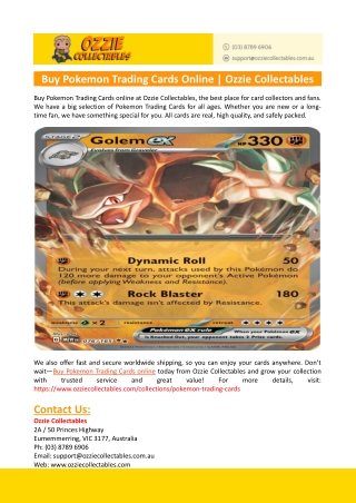 Pokemon Trading Cards Online