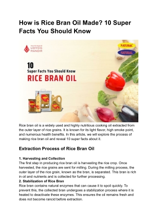 How is Rice Bran Oil Made_ 10 Super Facts You Should Know