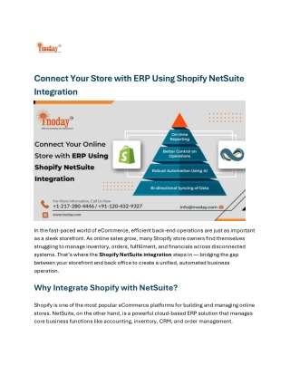 Shopify-NetSuite Integration: Connect Your Store & ERP