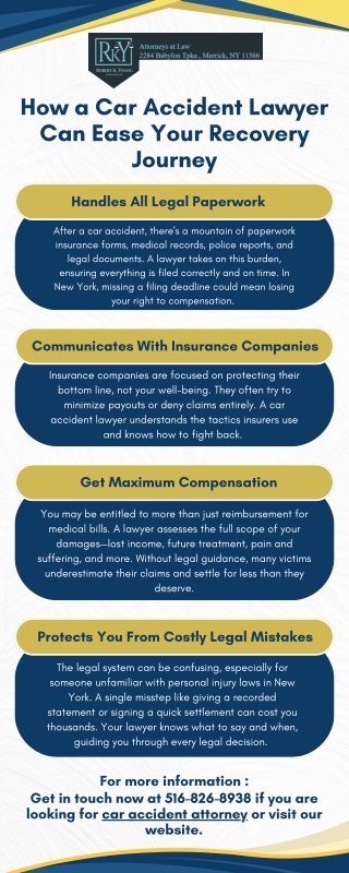 How a Car Accident Lawyer Can Ease Your Recovery Journey