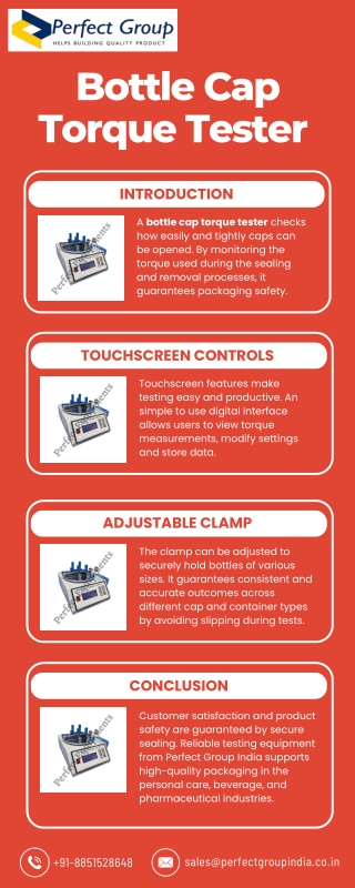 Bottle Cap Torque Tester