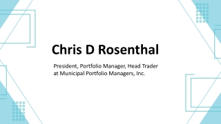 Chris D Rosenthal - A Smart Decision-Maker - Novelty, Ohio
