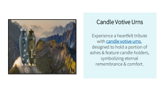 Candle Votive Urns