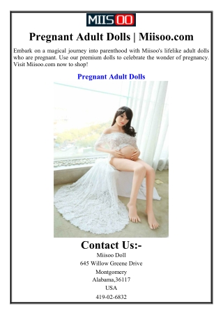 Pregnant Adult Dolls | Miisoo.com