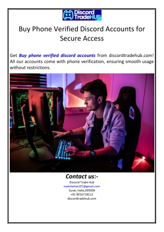 Buy Phone Verified Discord Accounts for Secure Access