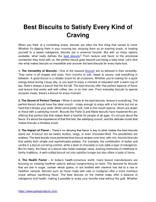 Best Biscuits to Satisfy Every Kind of Craving